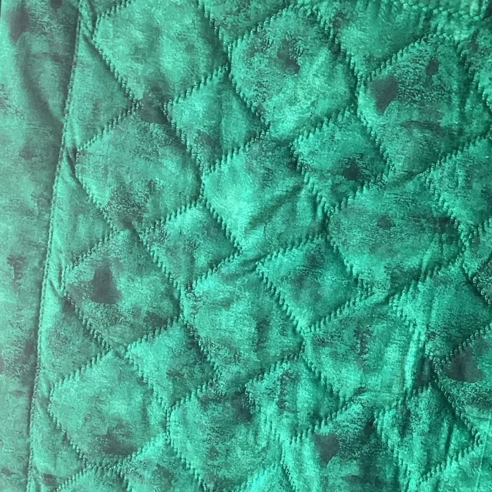 NWT Hand Crafted Colors of Green Quilt
